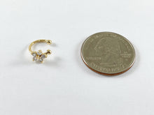 Load image into Gallery viewer, 18K Gold Plated Copper CZ Pave Flower Floral Dainty Ear Cuffs (No Piercing!!) 8pcs