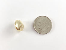 Load image into Gallery viewer, 18K Matte Gold Plated Brass Nugget Rocks Irregular Beads 10pcs