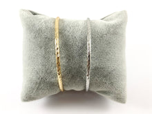 Cargar imagen en el visor de la galería, Real Gold/Platinum 18K plateado cobre simple trenzado minimalista ajustable abierto bola pulsera puños 4 puños