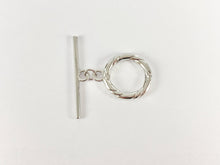 Cargar imagen en el visor de la galería, Hallazgos de cierre de palanca Cierres de palanca con cuerda retorcida de plata dorada de 20 mm en oro de 18 quilates o cobre chapado en plata 8 juegos