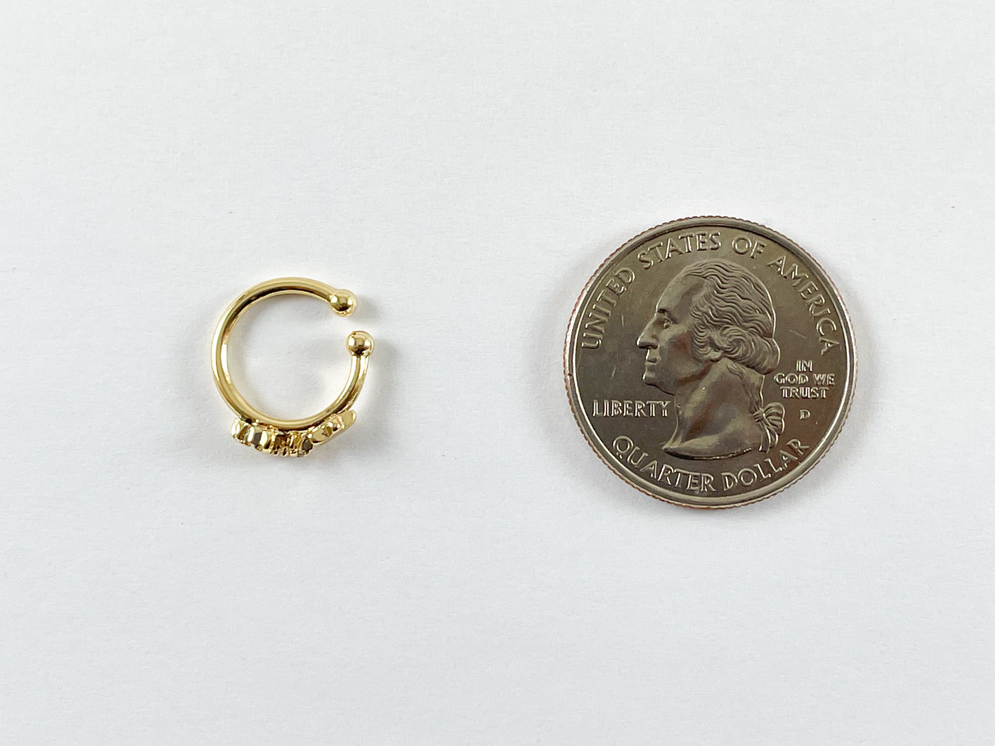 18K Gold Plated Copper CZ Pave Star Celestrial Dainty Ear Cuffs (No Piercing!!) 8pcs