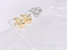 Load image into Gallery viewer, Lightweight Drop Puffy Earrings in 18K Gold or Silver Plated Copper 3 pairs
