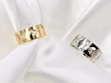 Load image into Gallery viewer, Cute Butterfly Cut Out Thick Band Ring in Real 18K Gold and Platinum Plated  5 PCS
