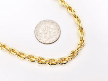 Load image into Gallery viewer, Rope Chain Necklace Gold Plated Copper Finished Necklace 17&quot; with 2&quot; Extension Link 3 PCS
