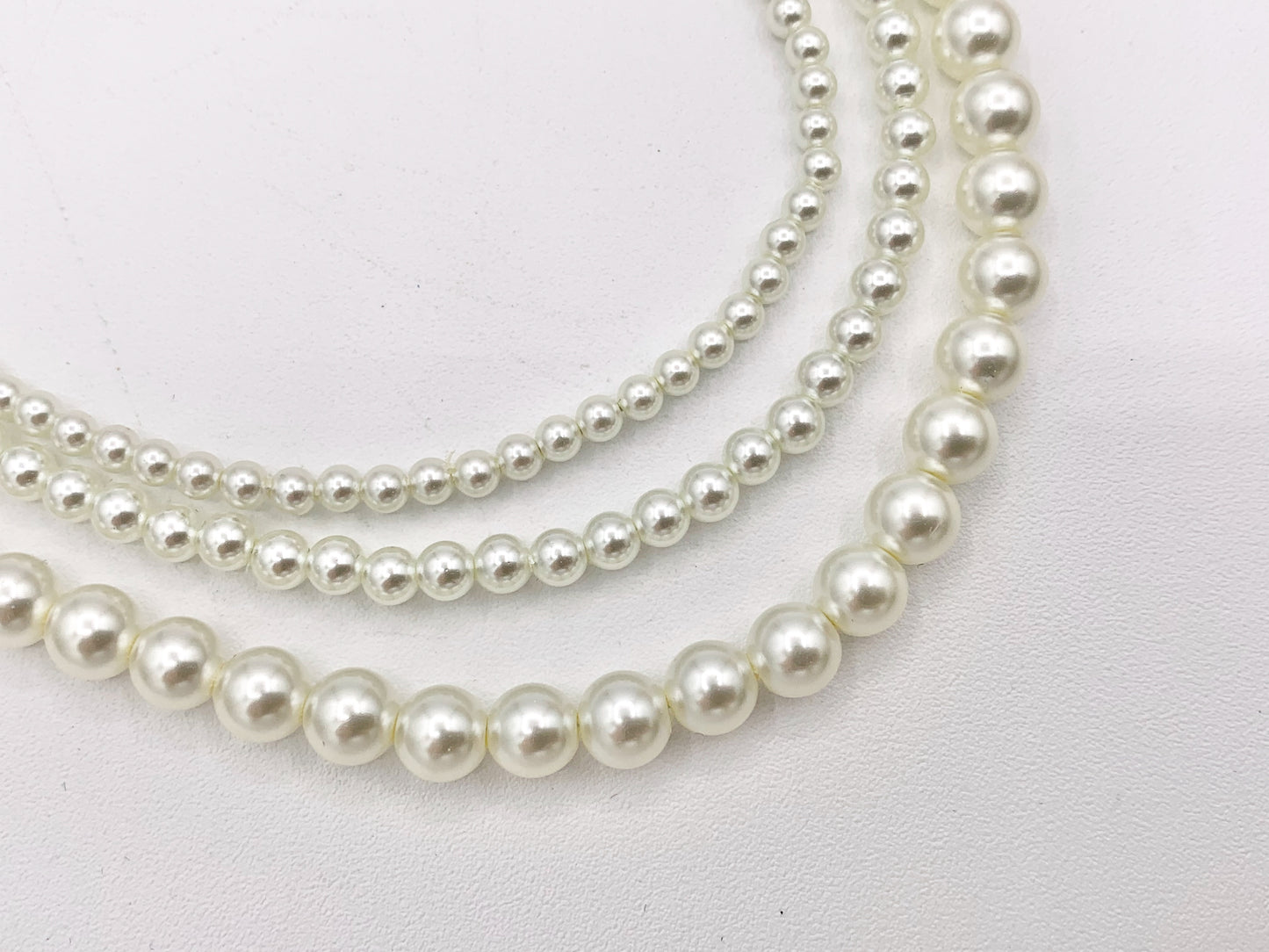 Delicate Dainty Minimalist Pearl Finished Necklace with Gold Plated Copper Clasps 1 PC