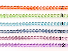 Load image into Gallery viewer, 8mm  Colorful Round Smooth Dyed Glass Beads Cute Transparent Glass Beads | 12 Colors Available
