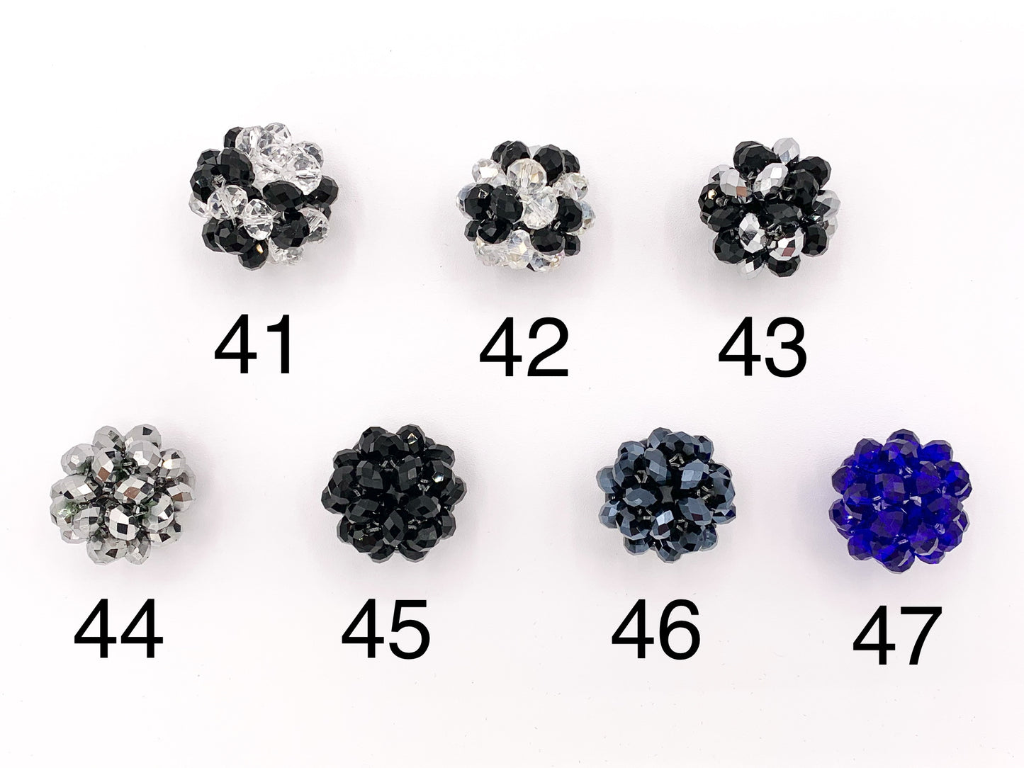 30mm/1.18 inches Crystal Hand Weaved Balls Shiny Sparkly Crystal Rondelle Tied Round Balls By Piece 47 Colors Available