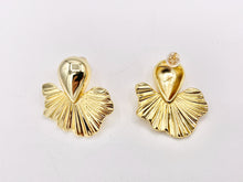 Cargar imagen en el visor de la galería, Cute Mermaid Tail Earring Studs in 18K Gold Plated Over Copper Earrings 3 PAIRS
