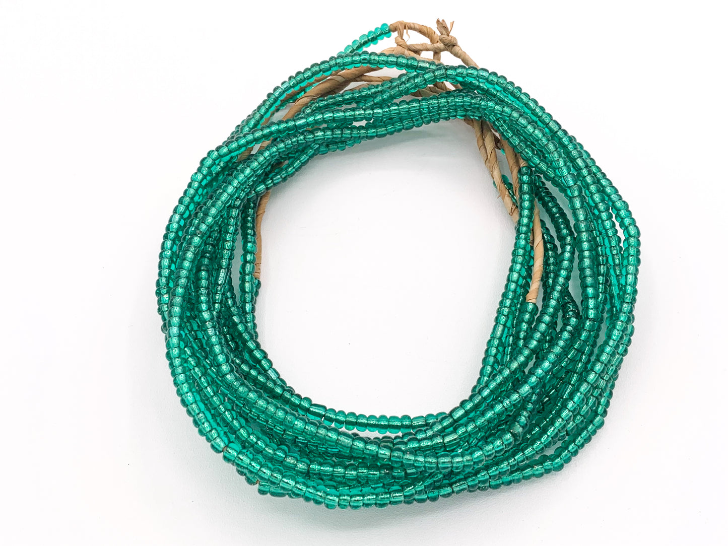 4mm African Sandcast Electroplated Seed Beads Handmade Glass Beads From Ghana in Red, Baby Blue, Yellow, Dark Blue, Antique Gold And Green