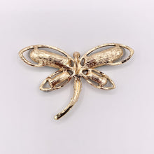 Load image into Gallery viewer, Large Green Dragonfly Rhinestone Pendant with Crystals Summer Spring Jewelry 1pc
