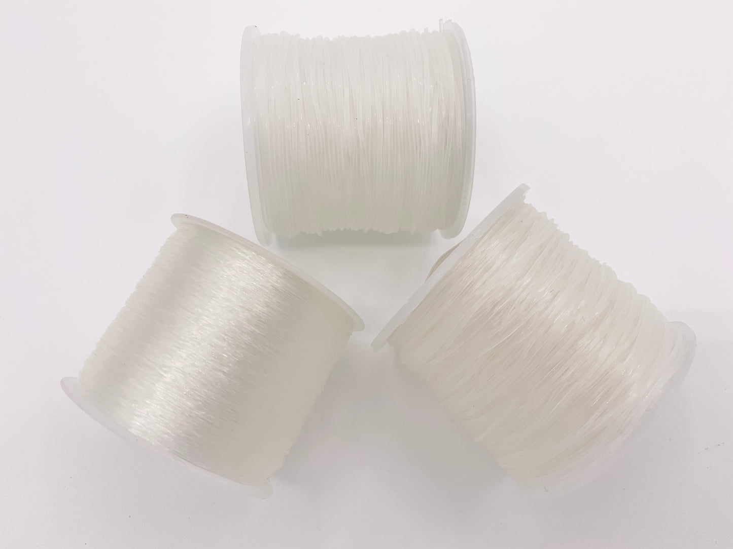 Elastic Stretchy Cord Clear Strong Stretch Wire For Bracelets Making | 0.5mm, 0.8mm, 1mm Size | 100 Meters Per Spool