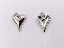 Load image into Gallery viewer, Cute One Sided Puffy Heart Charms Pendants in 18K Gold/Silver plated Copper 10 PCS
