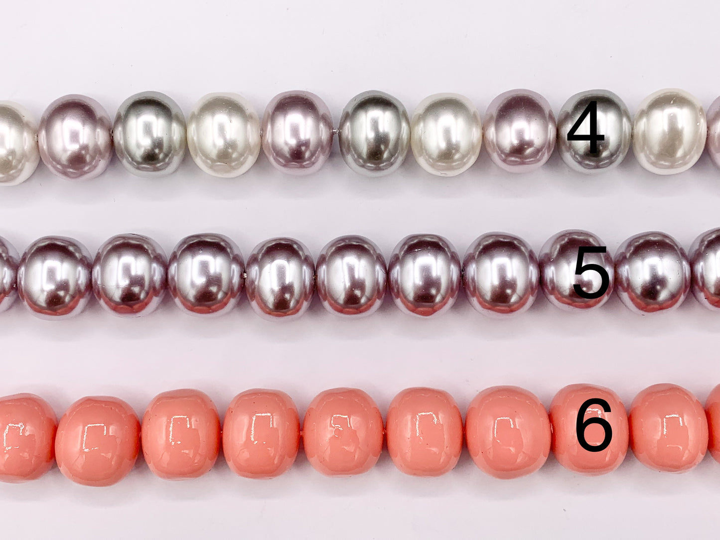 12x16mm Shell Pearl Egg Shape Beads Pearl Powder Coated Shell Oval Beads Around 15-16" (1 Strand)