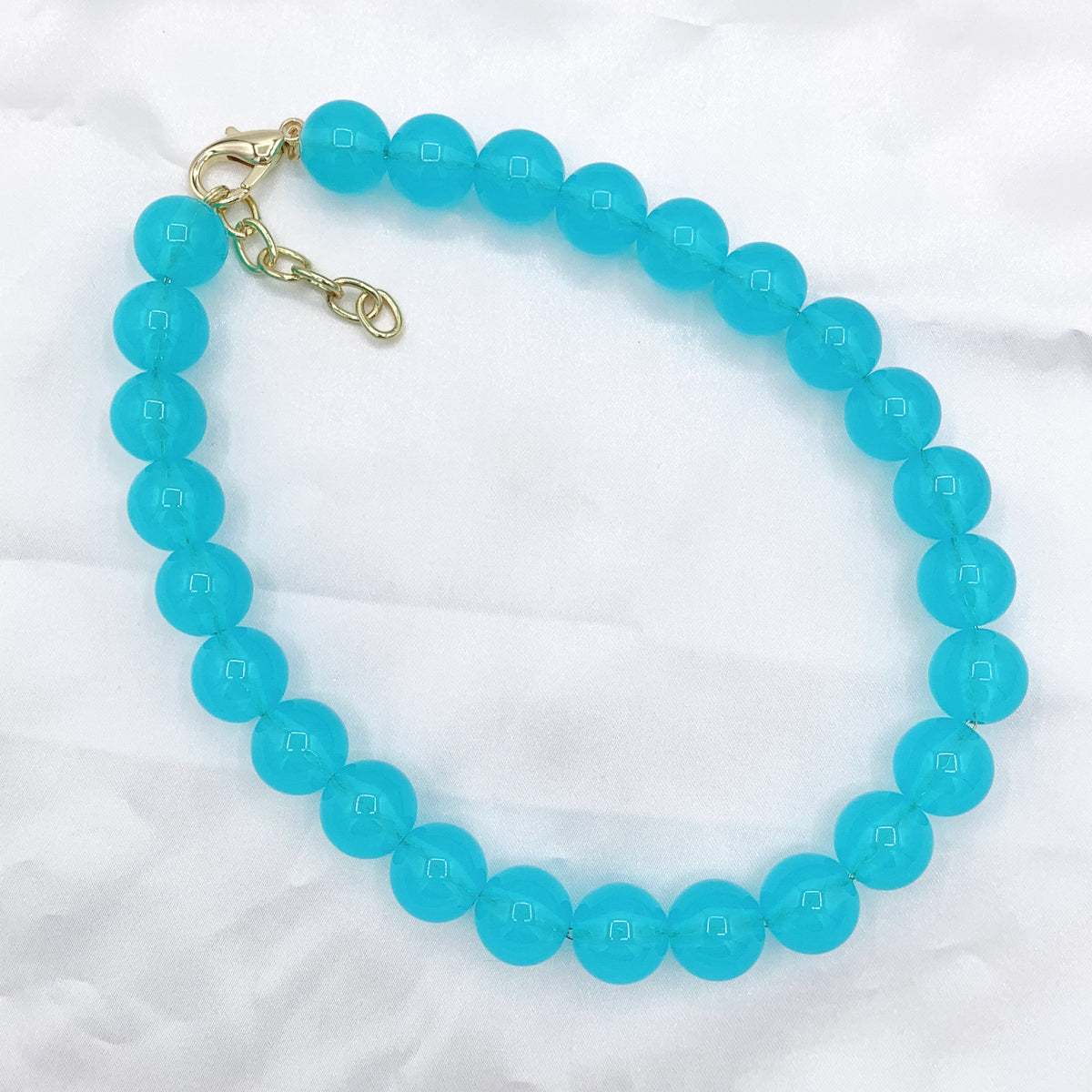 Chunky Large 15mm & 19mm Colorful Acrylic Beaded Necklace 17" + 1.5" Extension Link 1 PC