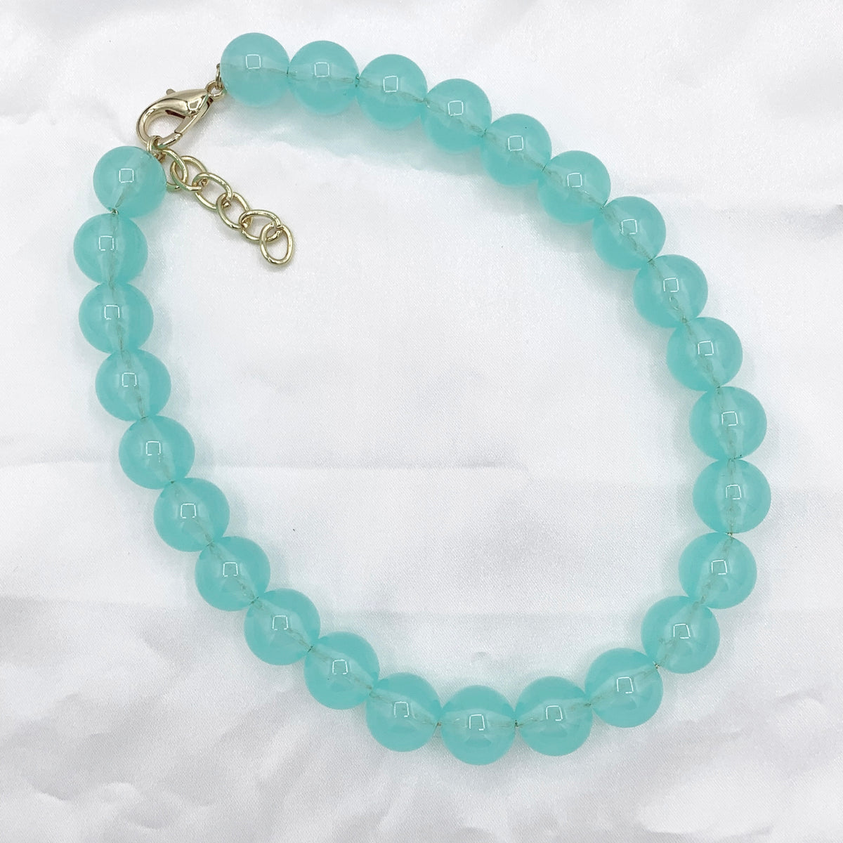 Chunky Large 15mm & 19mm Colorful Acrylic Beaded Necklace 17" + 1.5" Extension Link 1 PC