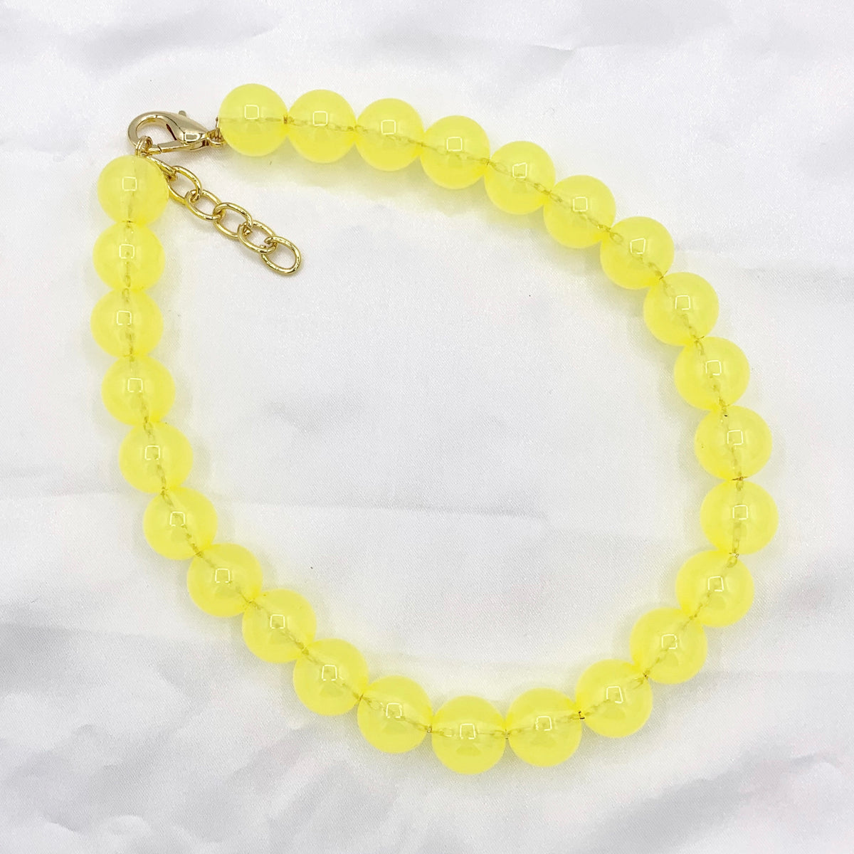 Chunky Large 15mm & 19mm Colorful Acrylic Beaded Necklace 17" + 1.5" Extension Link 1 PC