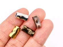 Load image into Gallery viewer, 6x11mm Pewter Tube Large Hole Barrel Spacer Beads Gold, Silver, Bronze, Copper Bulk Order 125 grams
