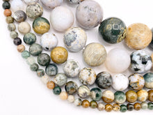 Cargar imagen en el visor de la galería, Natural Ocean Jasper redondo liso brillante cuentas de piedras preciosas naturales para hombres/mujeres joyería haciendo 15 &quot;-16&quot; 3 mm 4 mm 6 mm 8 mm 10 mm 12 mm
