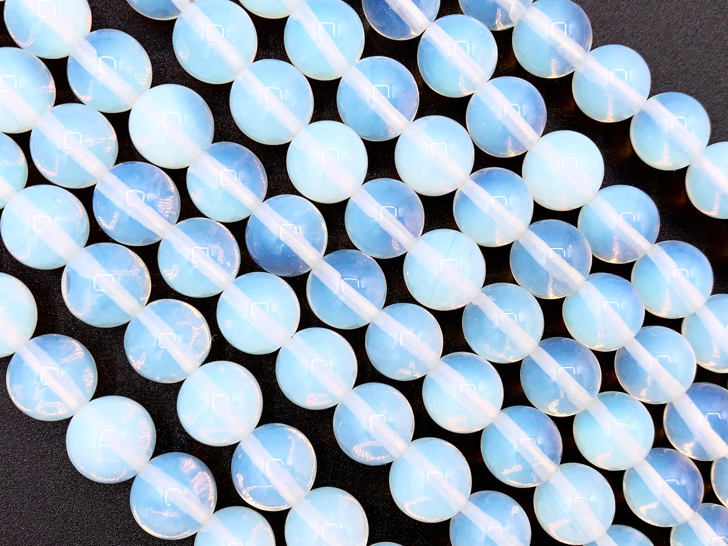 Opalita Redonda Lisa Brillante Abalorios 4mm 6mm 8mm 10mm 12mm 14mm 16mm Alrededor de 15"