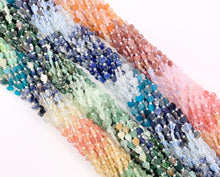 Cargar imagen en el visor de la galería, 6mm Heart Shape Hand Cut Mixed Gemstone Beads Valentine's Day Heart Beads 14-15" Dyed Jade/Quartz/African Turquoise/Lapis/Agate Etc 1 Strand
