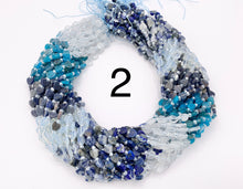 Cargar imagen en el visor de la galería, 6mm Heart Shape Hand Cut Mixed Gemstone Beads Valentine's Day Heart Beads 14-15" Dyed Jade/Quartz/African Turquoise/Lapis/Agate Etc 1 Strand
