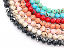 Load image into Gallery viewer, Colorful Composite Shell Round Beads 6mm 8mm 10mm Around 15&quot; Available in 7 Colors
