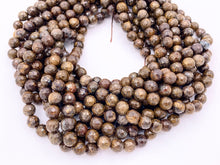 Load image into Gallery viewer, High Quality Bronzite Round Faceted Natural Color Genuine Gemstone Beads 4mm 6mm 8mm 10mm 12mm Around 15&quot;
