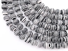 Load image into Gallery viewer, Composite Zebra Round Black And White Beads 4mm 6mm 8mm 10mm 12mm 14mm Around 15&quot;
