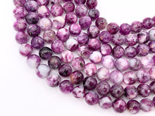 Load image into Gallery viewer, Grade AAA Lepidolite Round Smooth Shiny Natural Purple Gemstone Beads 15&quot;-16&quot; 6mm, 7-8mm, 8-9mm, 9-10mm
