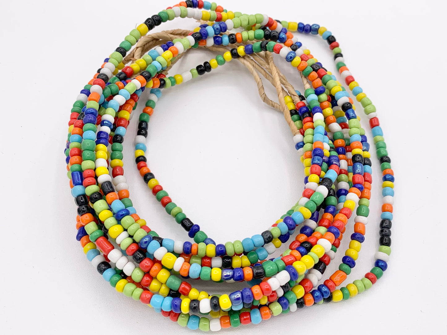 4mm African Sandcast Seed Beads Handmade Glass Beads From Ghana in 9 Colors