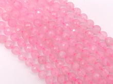 Load image into Gallery viewer, Grade AAA Rose Quartz Beautiful Pink Hand Cut Natural Quartz Round Faceted Beads 6mm 8mm 10mm 12mm Around 15&quot;
