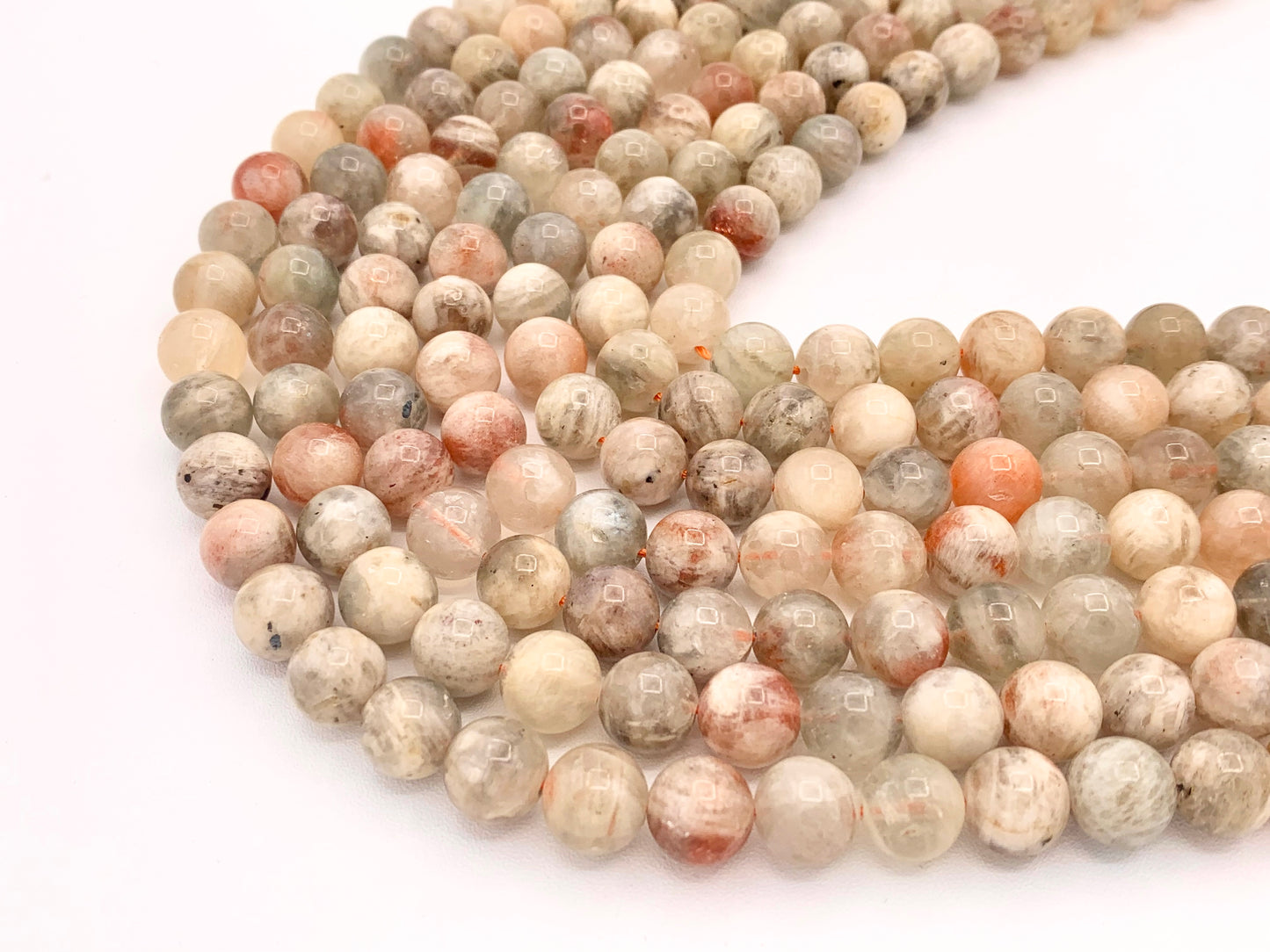 Arusha Sunstone Ronda Lisa Brillante Natural Piedras Preciosas Cuentas para la fabricación de joyas 15 "6 mm 8 mm 10 mm 11-12 mm