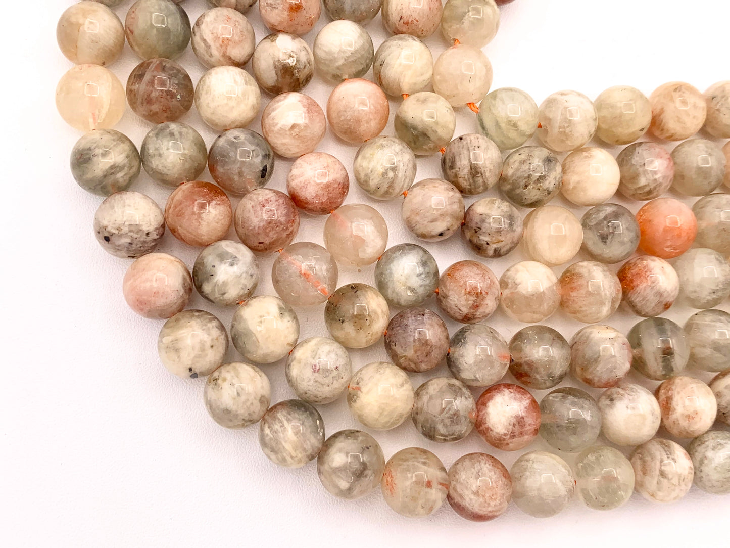 Arusha Sunstone Ronda Lisa Brillante Natural Piedras Preciosas Cuentas para la fabricación de joyas 15 "6 mm 8 mm 10 mm 11-12 mm