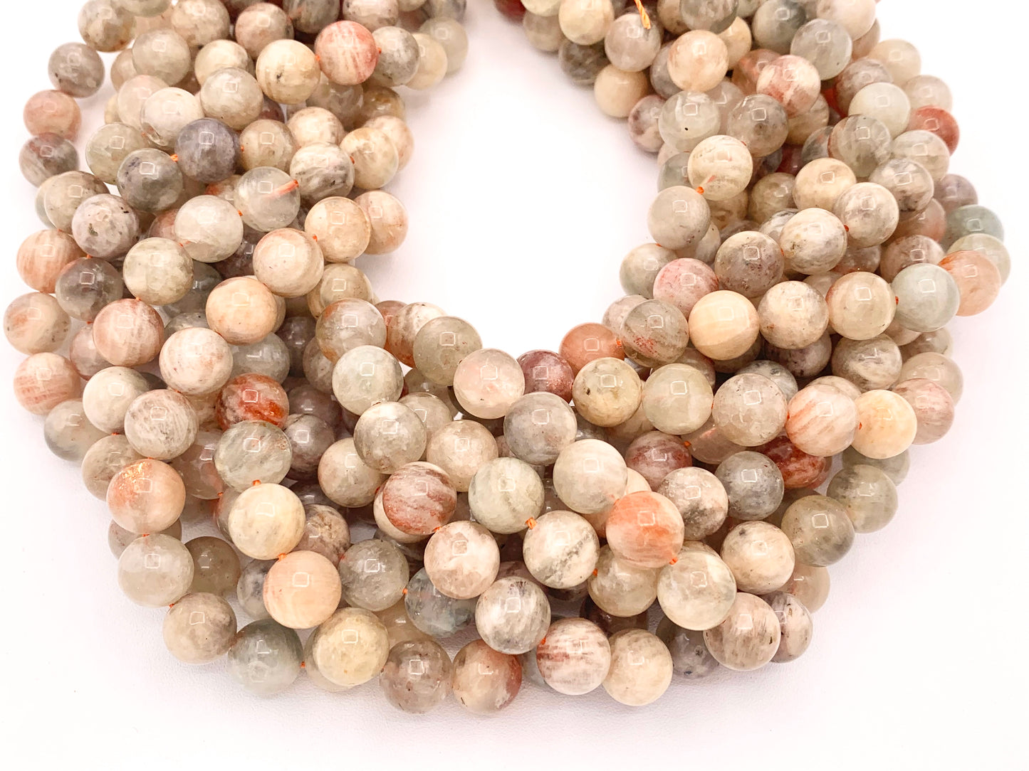 Arusha Sunstone Ronda Lisa Brillante Natural Piedras Preciosas Cuentas para la fabricación de joyas 15 "6 mm 8 mm 10 mm 11-12 mm