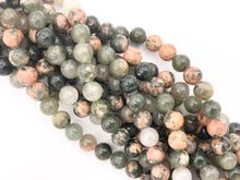 Load image into Gallery viewer, Green Sakura Chalcedony Round Smooth Shiny Natural Gemstone Beads 15&quot;-16&quot;
