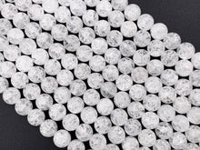 Load image into Gallery viewer, Natural Crackle Clear Quartz Round Smooth Shiny Beads Healing Crystalline Gemstone 4mm 6mm 8mm 10mm 12mm Around 15&quot;
