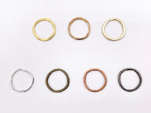 Load image into Gallery viewer, 23mm Pewter Irregular Circle Pendants Hoop Ring Bulk Order in 7 Colors
