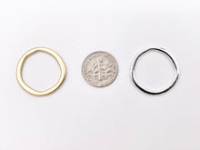 Load image into Gallery viewer, 23mm Pewter Irregular Circle Pendants Hoop Ring Bulk Order in 7 Colors
