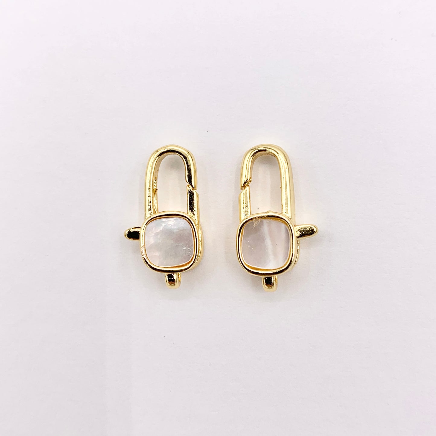 18mm Minimalist Shell Lobster Clasp in 18K Gold Plated Copper Clasp Component for Jewelry 8 PCS