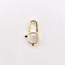 Load image into Gallery viewer, 18mm Minimalist Shell Lobster Clasp in 18K Gold Plated Copper Clasp Component for Jewelry 8 PCS
