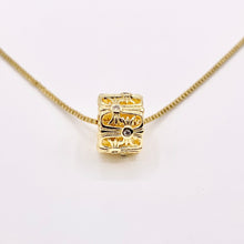 Cargar imagen en el visor de la galería, 7x9mm Filigree Tube Spacer Beads | Real Gold 18K Plated Micro CZ Pave Barrel Space Beads Over Brass for Jewelry Making 12 PCS
