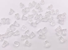 Cargar imagen en el visor de la galería, Clear Simple Rubber Ear Backs Suitable For All Earrings Bulk Order 300 PCS
