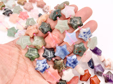 Cargar imagen en el visor de la galería, 15mm Puffy Star Shape Assorted Stone Beads 16" Price 1 Strand
