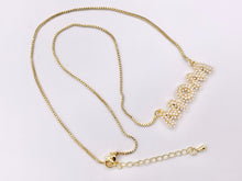 Load image into Gallery viewer, Delicate MOM Pearl Necklace Gold Plated Dainty Minimalist Pearl Finished Necklace Mother&#39;s Day Gift Idea Gift For Mom 3 PCS
