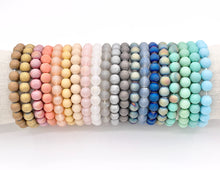 Load image into Gallery viewer, 8mm Glass Druzy Beaded Stretchy Bracelets Imitation Druzy Glass Bracelets 7&quot; 1 PC
