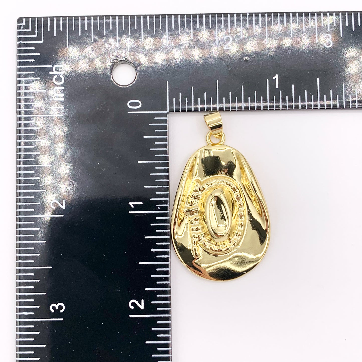 Western Cowboy Hat Texas Ranch Pendants in 18K Gold/Silver Plated Copper 6 PCS