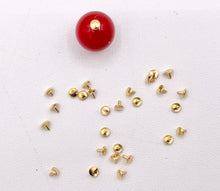 Load image into Gallery viewer, Bead Hole Cover Plug In Peg Stopper in 18K Gold Plated Copper 200 PCS
