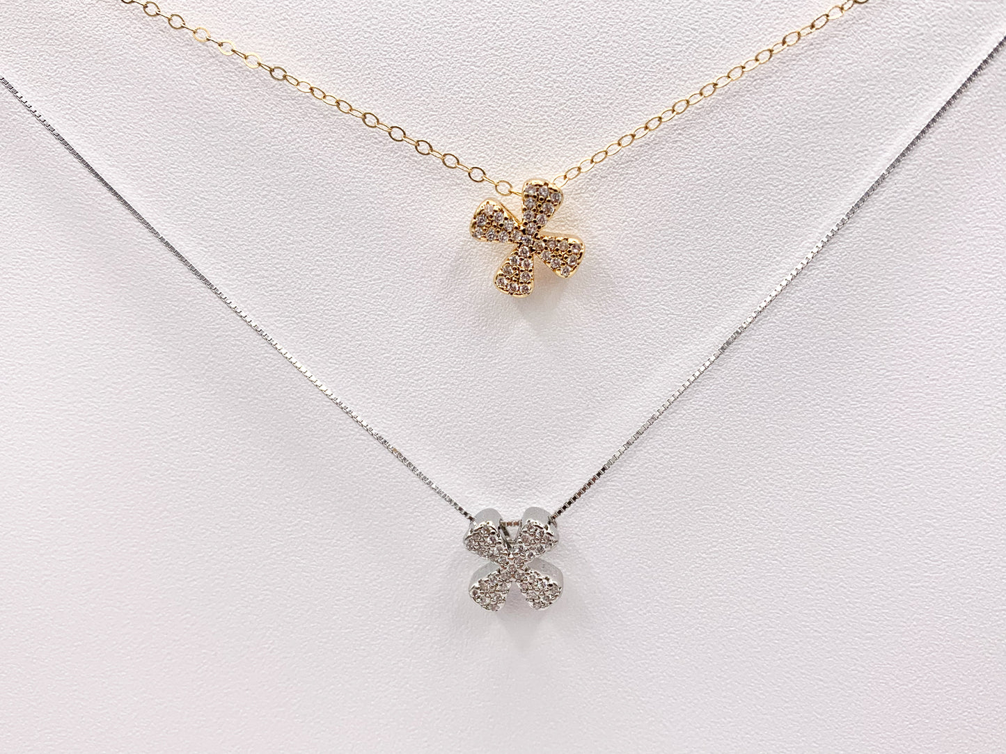 Tiny CZ Pave Cross Charms Pendants in 18K Gold/Platinum Plated Copper 10PCS