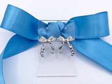 Load image into Gallery viewer, Cute Bowtie Earring Studs in 18K Gold/Platinum Plated Over Copper Earrings 3 PAIRS
