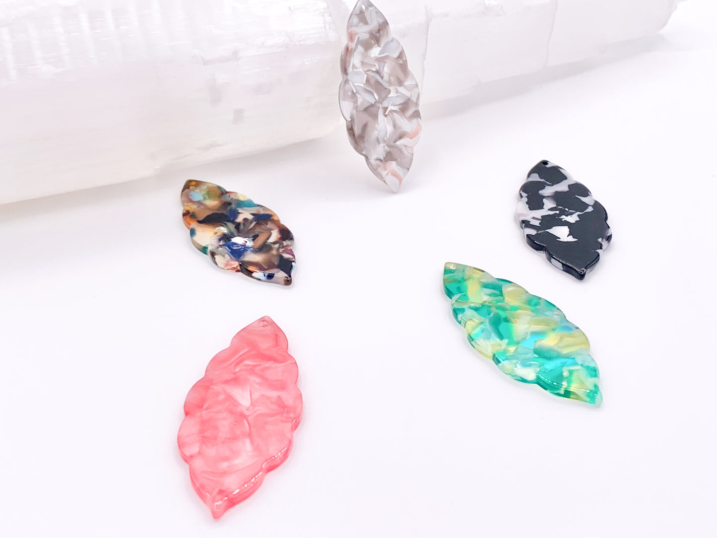 22x50mm Acetate Marquis Earring Pendants Acetate Earring Findings For Jewelry Making 5 Colors Available 10PCS